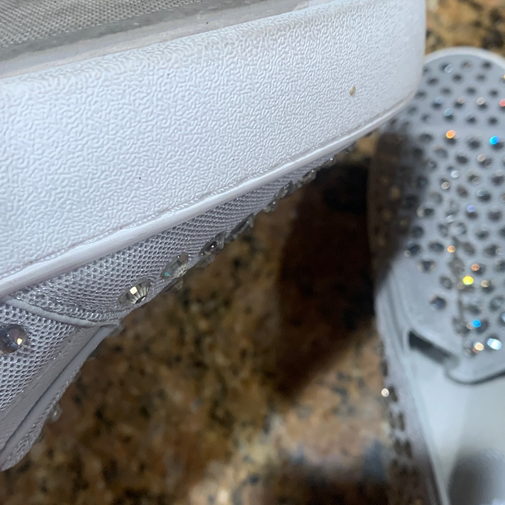 Authentic , like new Michael Kors Silver Studded Women's Loafers comfy  sexy, 7 - Picture 12 of 17